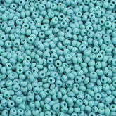 10/0 Preciosa Seed Beads Opaque Turquoise Matte